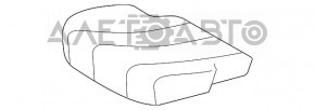Задний ряд сидений левый 2 ряд Toyota Sienna 11-14 велюр серый, под 7 мест
