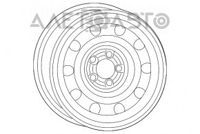 Запасное колесо докатка R17 Chrysler 200 15-17 ржавое