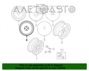 Запасное колесо докатка Ford Fiesta 14-19 R15 125/90