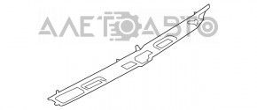 Планка підсвічування номера кришки багажника Ford Fiesta 11-19 4d без камери зламане кріплення
