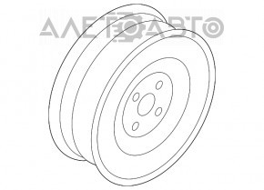 Запасное колесо докатка Nissan Versa Note 13-19 R15 ржавое