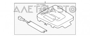 Накладка шифтера КПП Subaru Forester 14-18 SJ потерта