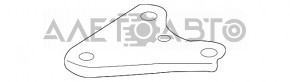 Лопух підрамника передній лев задній Subaru XV Crosstrek 13-17