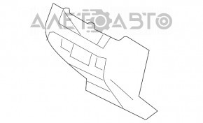 Накладка торпеди коліна водія Subaru XV Crosstrek 13-17 чорна