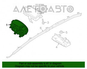 Подушка безопасности airbag в руль водительская Hyundai Elantra AD 17-18 дорест