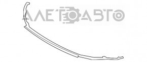 Губа переднього бампера Hyundai Elantra AD 17-18 дорест, тріщина в кріпленнях, затерта