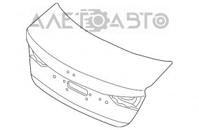 Кришка багажника Hyundai Elantra AD 17-18 дорест чорний S3 дрібні стусани