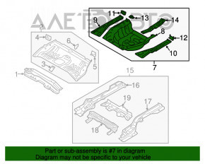Корито багажника Hyundai Elantra AD 17 - тріщина