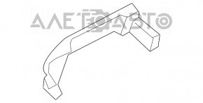 Ручка двери внешняя задняя правая Nissan Versa 12-19 usa структура черн