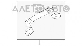 Ручка потолка передняя правая Nissan Versa 12-19 usa, серый, царапина