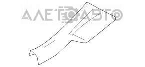 Накладка порога задняя левая Nissan Versa 12-19 usa серый, слом креп