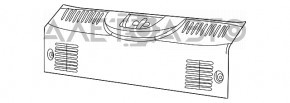 Накладка проема багажника Fiat 500 12-19 царапины