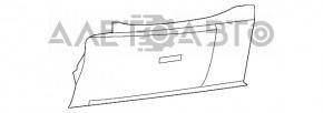 Подушка безпеки airbag колінна водійська ліва Fiat 500 12-19