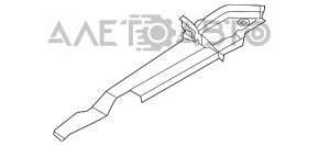Уплотнитель крыла капот-крыло правый Ford Explorer 11-19 слом креп