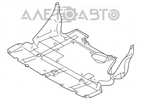 Защита двигателя Subaru Impreza 17- GK надрывы креп, примята