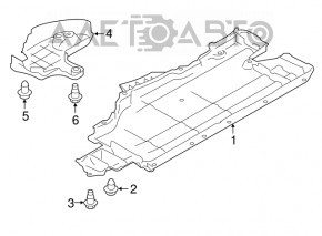 Захист днища лівий Subaru Forester 14-18 SJ тріщини, зламане кріплення