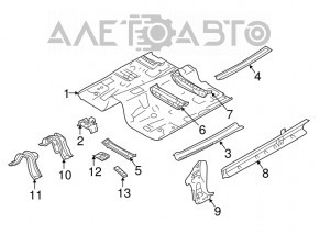 Корыто багажника Subaru Impreza 4d 17- GK