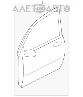 Дверь голая передняя правая Mitsubishi Outlander Sport ASX 10- новый неоригинал