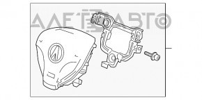 Подушка безопасности airbag в руль водительская Acura ILX 13-15 дорест новый OEM оригинал