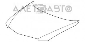 Капот голий Acura ILX 13-18 графіт NH737MX, тички