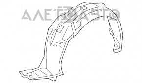 Подкрылок передний правый Acura ILX 13-15 дорест, трещины