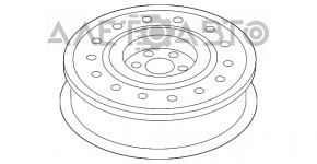Запасне колесо докатка Chevrolet Equinox 10-17 R17 145/70