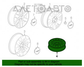 Запасне колесо докатка GMC Terrain 10-17