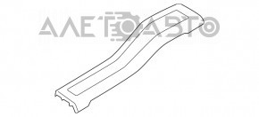 Накладка порога задняя правая Ford Flex 09-19 черная, царапины