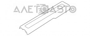 Накладка порога передня права Ford Flex 09-19 сіра, зламане кріплення