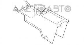 Консоль центральна підлокітник і підстаканники Ford Flex 09-12 дорест