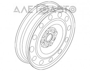 Запасное колесо докатка Ford Flex 09-19 155/70 R17