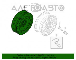 Запасное колесо докатка Ford Flex 09-19 145/70 R18
