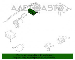 Подушка безопасности airbag в руль водительская Hyundai Elantra UD 11-16 стрельнувшая