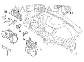 Управление климат-контролем Hyundai Elantra UD 11-13 дорест manual