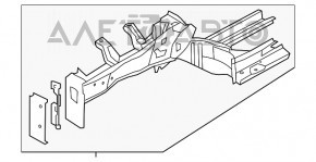 Чверть передня ліва Hyundai Elantra UD 11-16 срібло