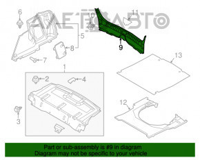 Накладка проема багажника Mazda 3 14-18 BM, царапины