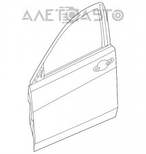 Дверь голая передняя правая Acura TLX 15-