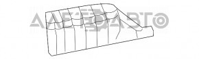 Кронштейн переднього бампера зовнішній прав Infiniti Q50 14- тріснуть креп