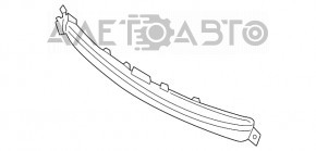 Нижняя решетка переднего бампера Infiniti Q50 14-17 без радара, песок, тычки