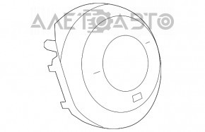 Подушка безопасности airbag в руль водительская Mazda 3 14-16 BM дорест, облез хром эмблемы