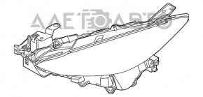 Фара передняя правая Mazda 3 14-16 голая BM дорест галоген, под полировку