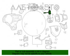 Кнопка управления под рулем левая Jeep Cherokee KL 14-