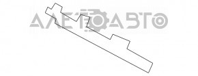 Кріплення переднього бампера на праве крило Ford Escape MK3 17-19 рест, злам кріп