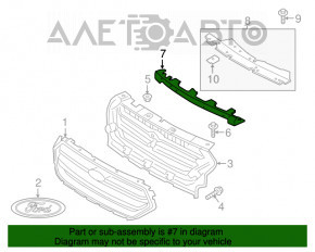 Кронштейн опори решітки радіатора Ford Escape MK3 17-19 рест, зламане кріплення