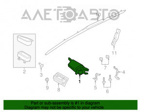 Подушка безопасности airbag в руль водительская Ford Escape MK3 17-19 рест, черная