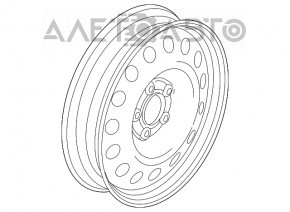 Запасное колесо докатка Audi A4 B8 08-16 R19 125/70