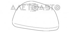 Кришка бічного дзеркала правого Toyota Highlander 08-13