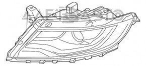 Фара передняя левая в сборе Lincoln MKX 16- ксенон, адаптив