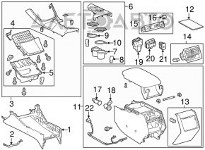 Управление подогревом и вентиляцией сидений Toyota Avalon 13-18