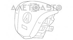 Подушка безопасности airbag в руль водительская Acura MDX 14-20